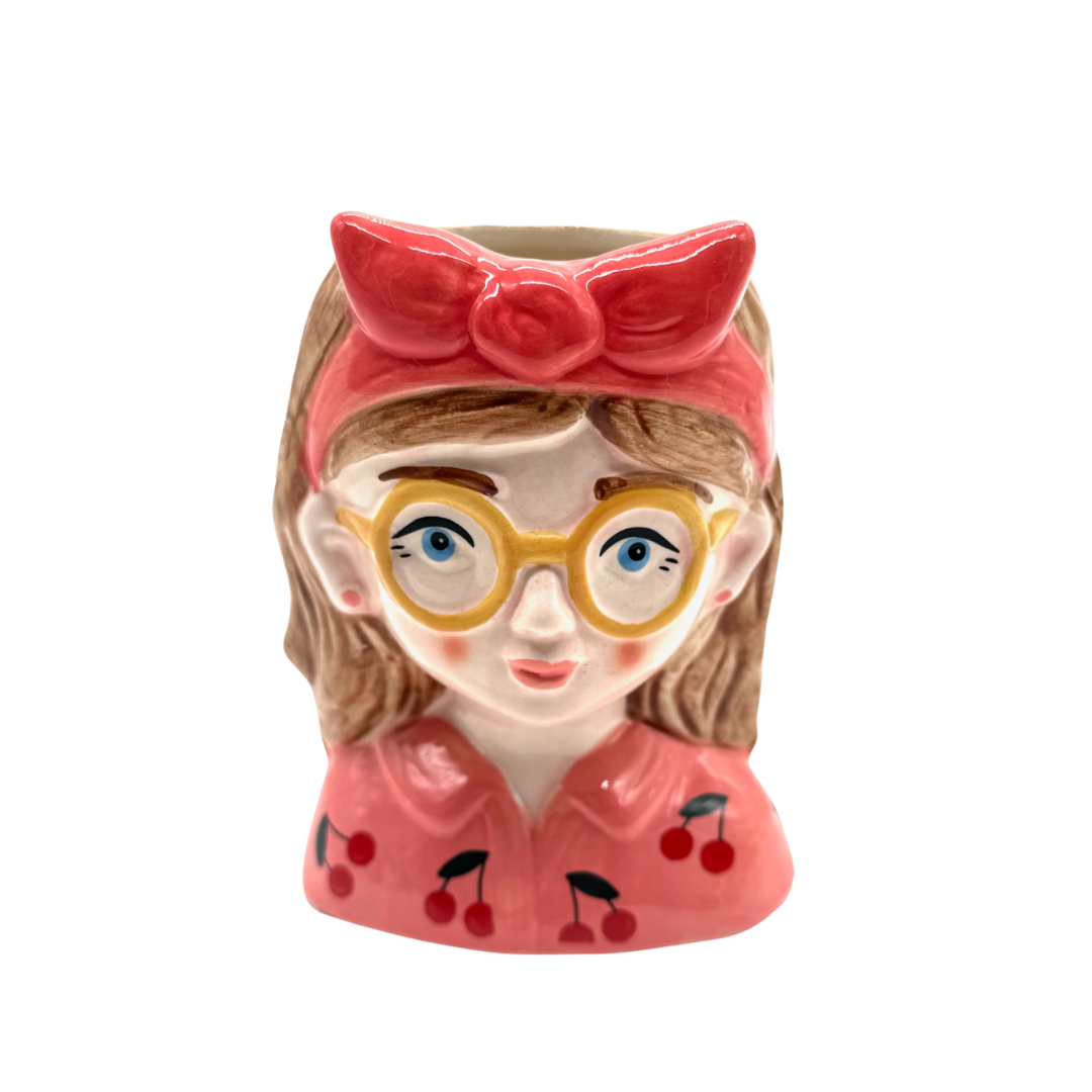 Dolomite Cherry Girl Vase