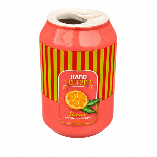 Hard Seltzer Lemon Vase